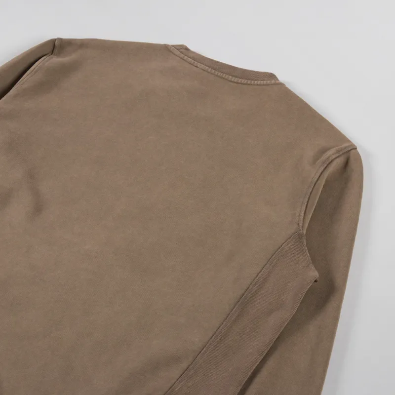 Belstaff Valley Garment Dye Sweatshirt Khaki Green-3