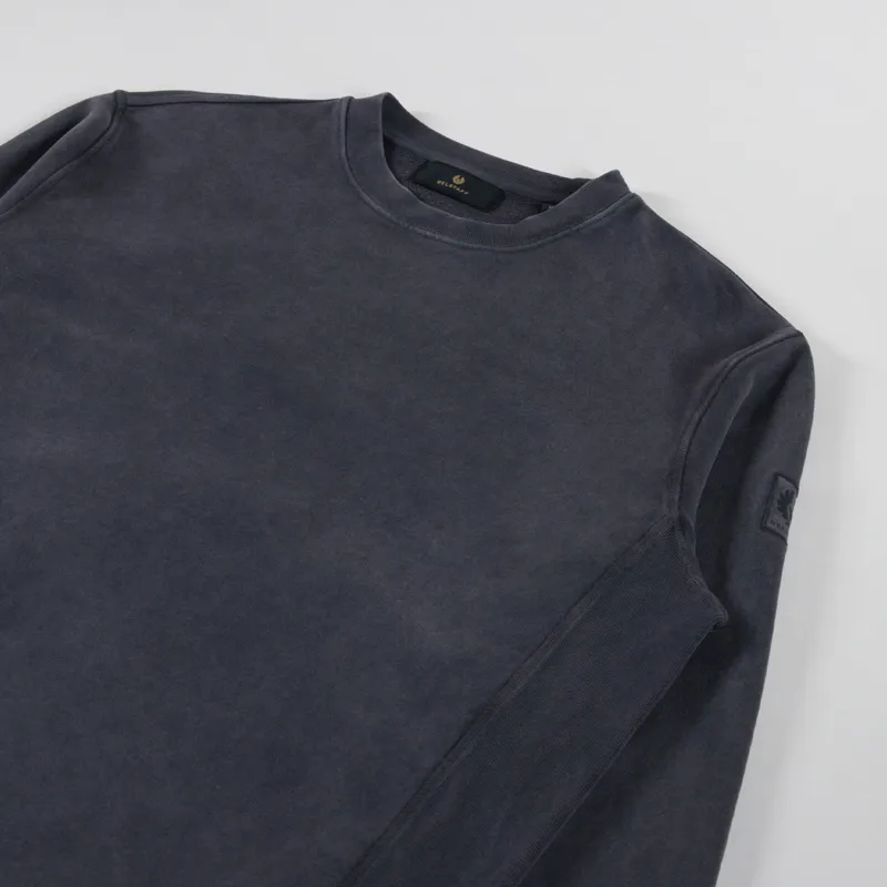 Belstaff Valley Garment Dye Sweatshirt Washed Black-2