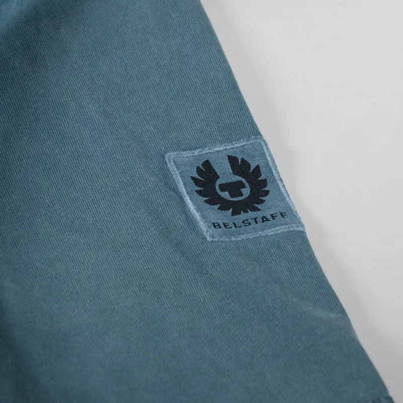 Belstaff Valley Garment Dye T Shirt Petrol-3