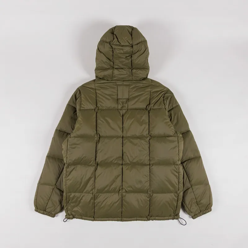 Taion Mountain Packable Volume Down Hoodie Olive-2