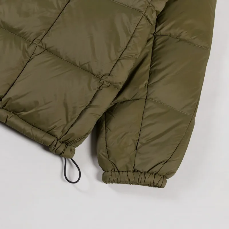 Taion Mountain Packable Volume Down Hoodie Olive-12