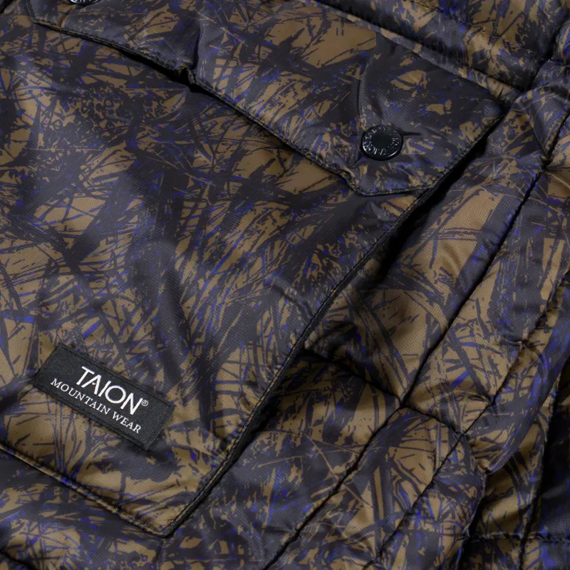 Taion Mountain Packable Volume Down Hoodie Brushed Meadows-8