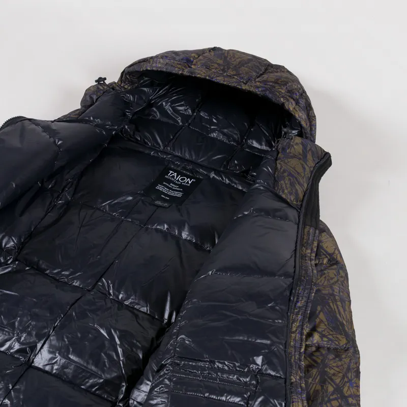 Taion Mountain Packable Volume Down Hoodie Brushed Meadows-4