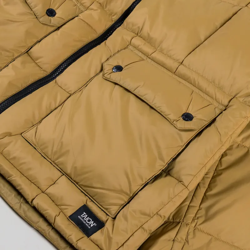 Taion Mountain Packable Volume Down Parka Beige-8