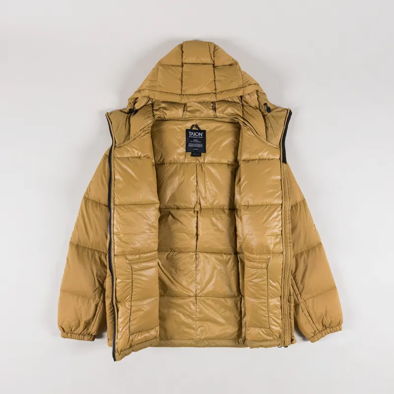 Taion Mountain Packable Volume Down Parka Beige-1