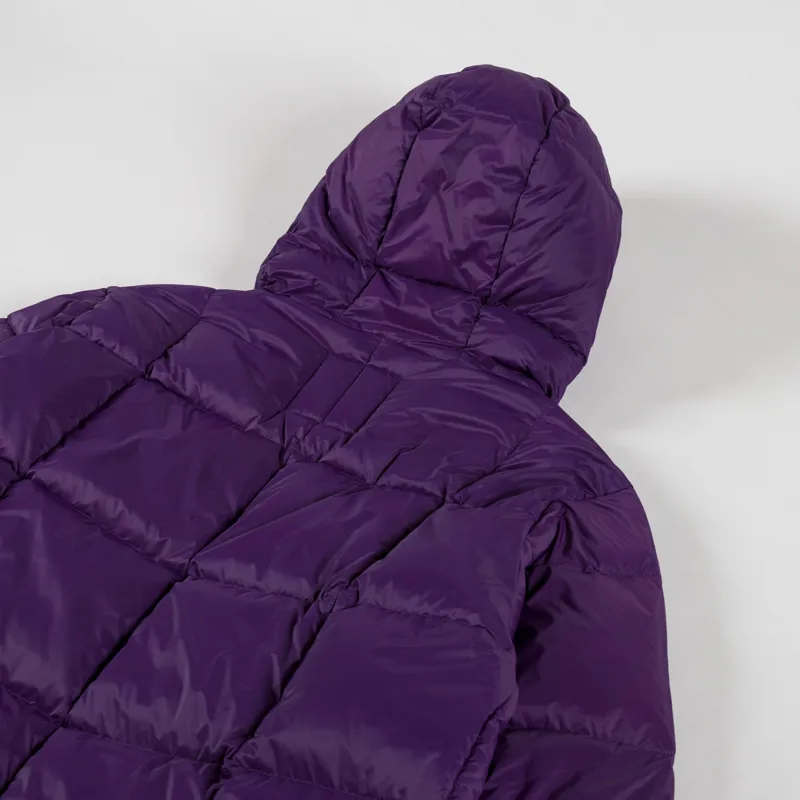 Taion Mountain Packable Volume Down Parka Dark Purple-5