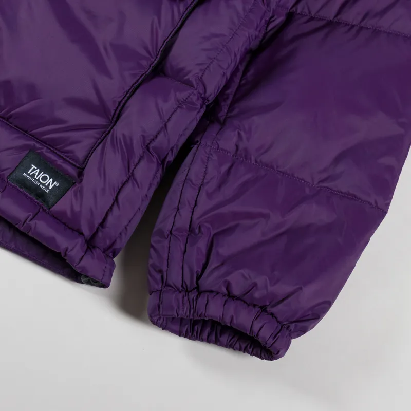 Taion Mountain Packable Volume Down Parka Dark Purple-12