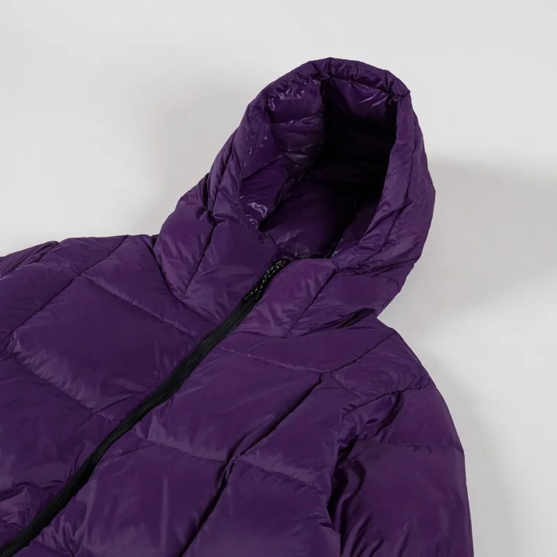 Taion Mountain Packable Volume Down Parka Dark Purple-3