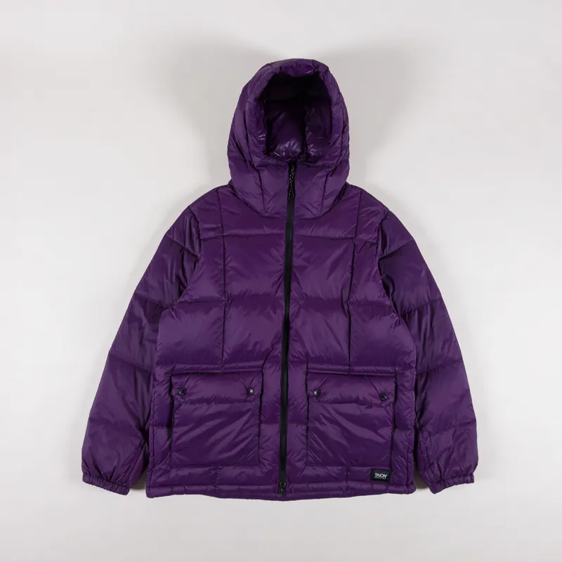 Taion Mountain Packable Volume Down Parka Dark Purple