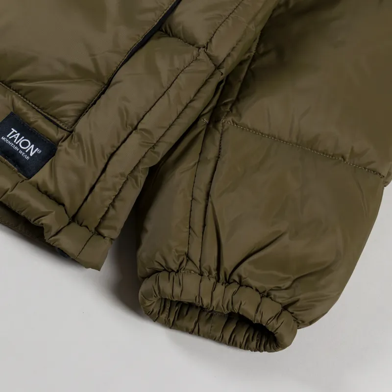 Taion Mountain Packable Volume Down Parka Olive-12