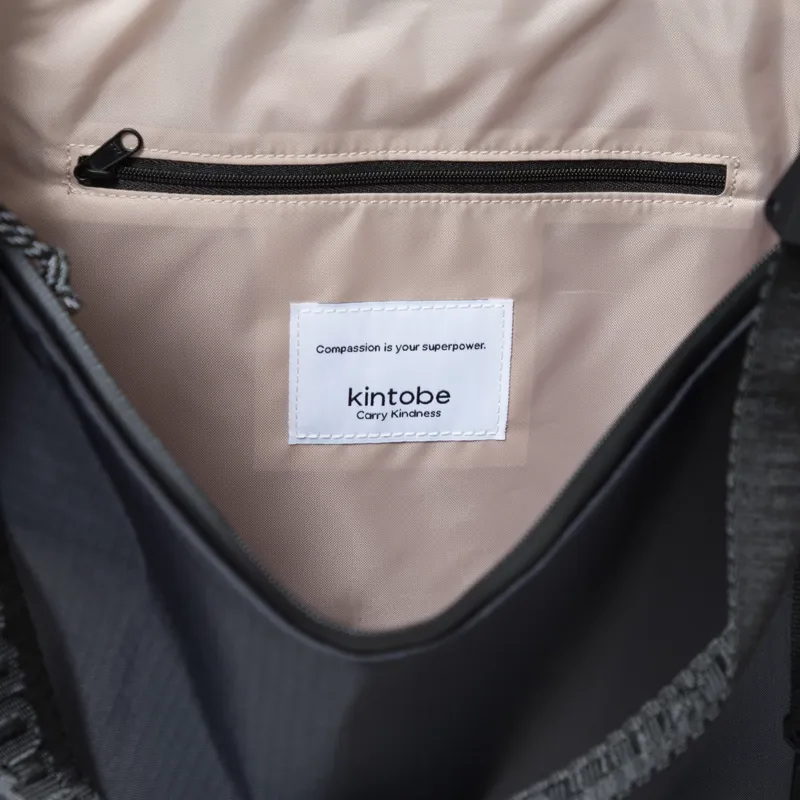 Kintobe Womens Juno Half Moon Bag Jet Black-9