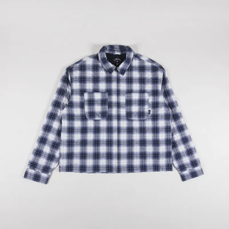 Temp Surf Co. Ripple Check Overshirt Navy