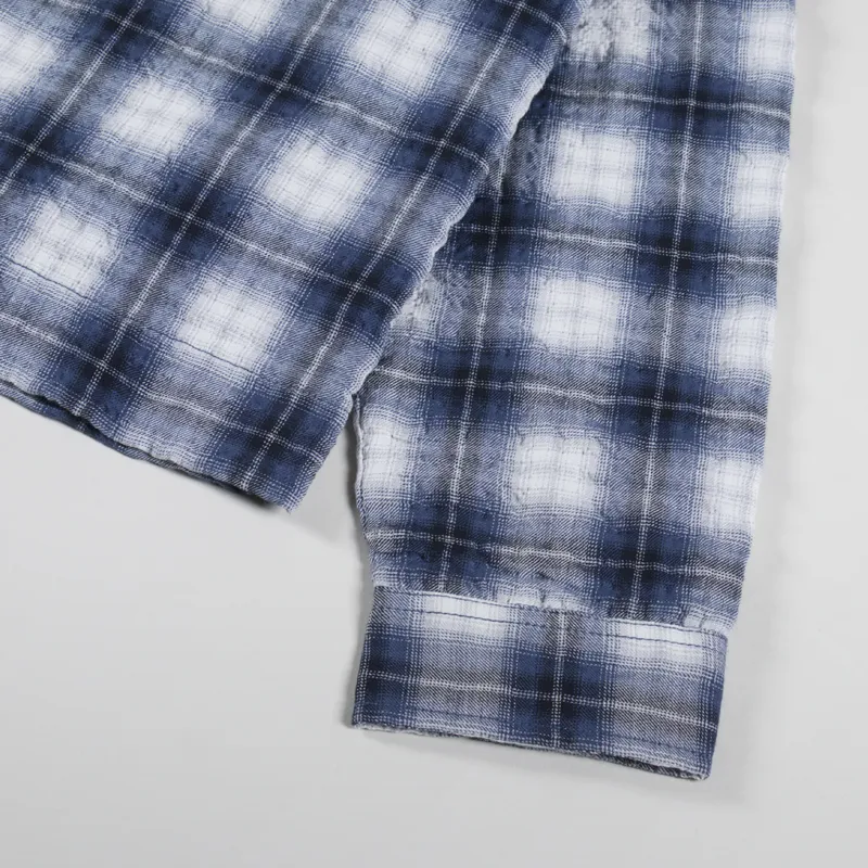 Temp Surf Co. Ripple Check Overshirt Navy-6