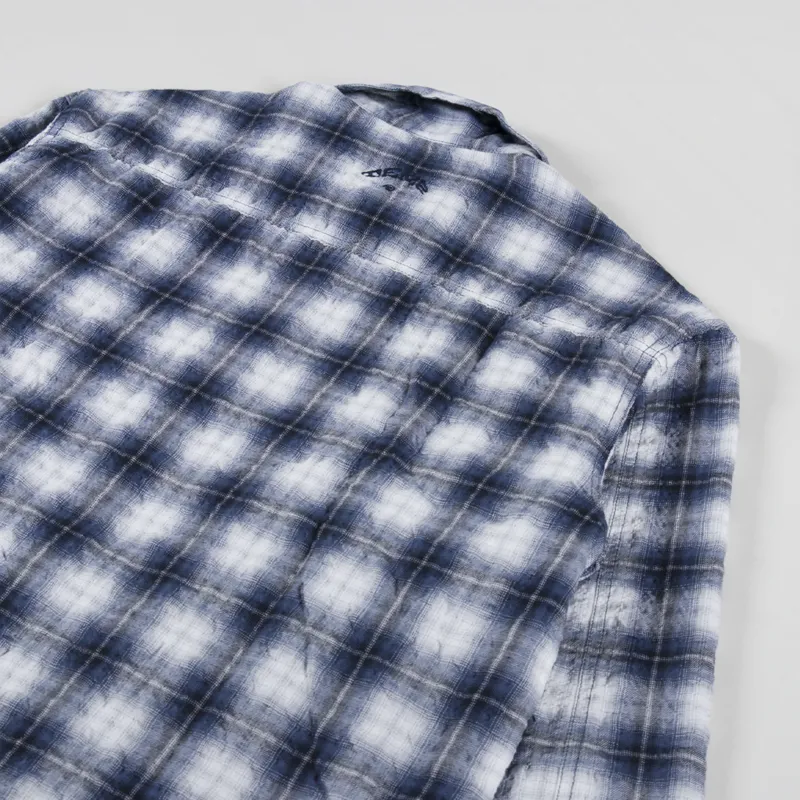Temp Surf Co. Ripple Check Overshirt Navy-3