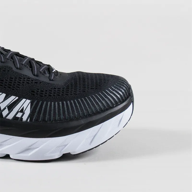 HOKA Bondi 7 Shoes Black White-5