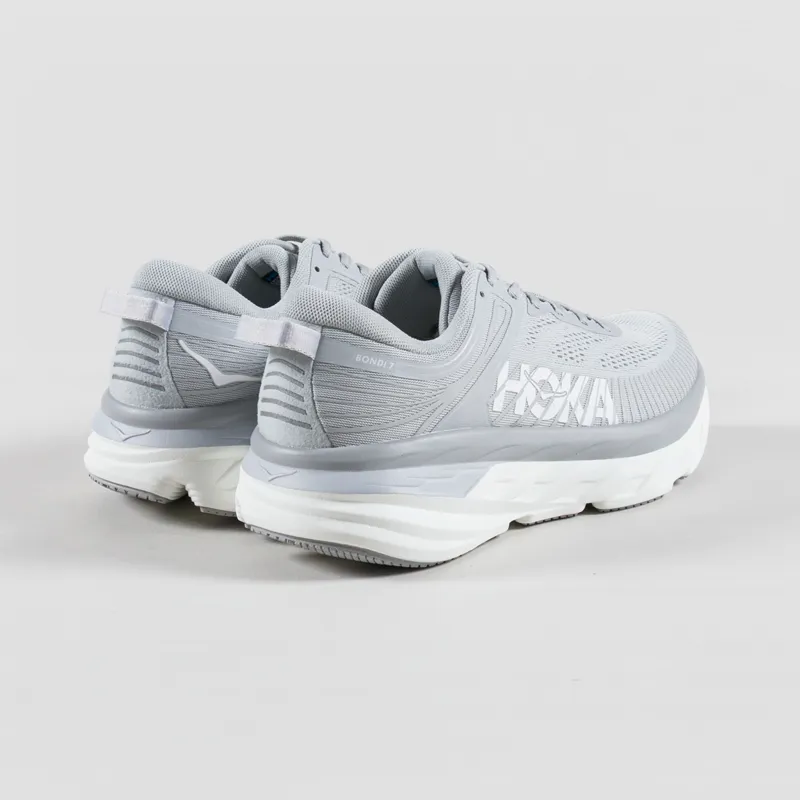 HOKA Bondi 7 Shoes Harbor Mist White-1