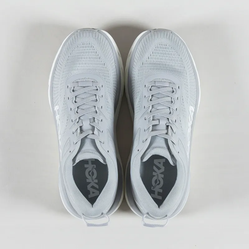 HOKA Bondi 7 Shoes Harbor Mist White-6