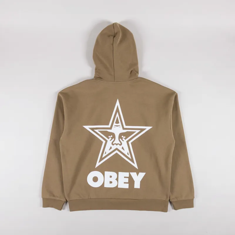 Obey Bold Star Pullover Hoodie Elmwood