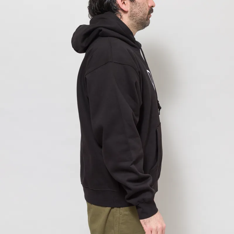 Obey Scribble Pullover Hoodie Black-4