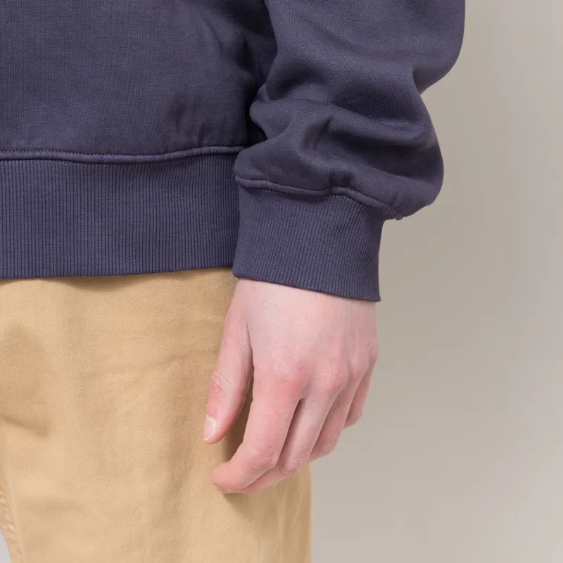 Obey Collegiate Pigment Crew Purple Velvet-5