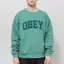 Obey Collegiate Pigment Crew Rainforest