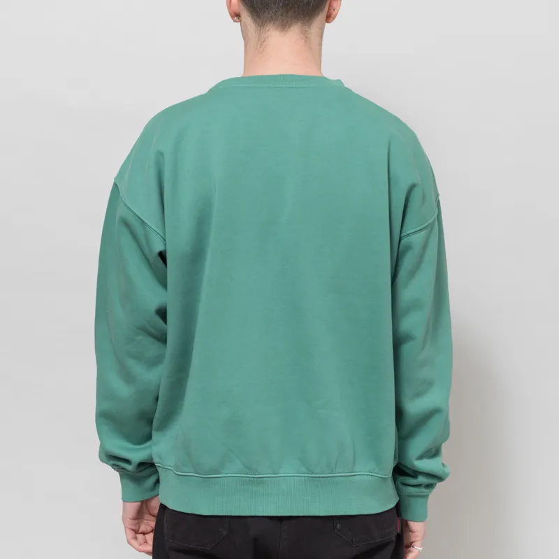 Obey Collegiate Pigment Crew Rainforest-2