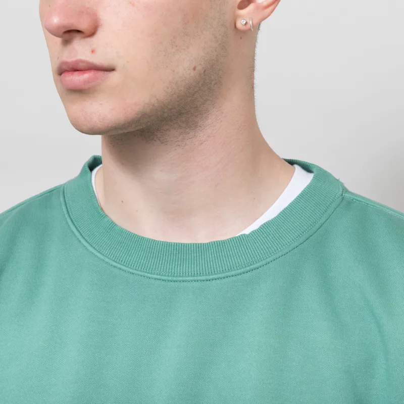 Obey Collegiate Pigment Crew Rainforest-3