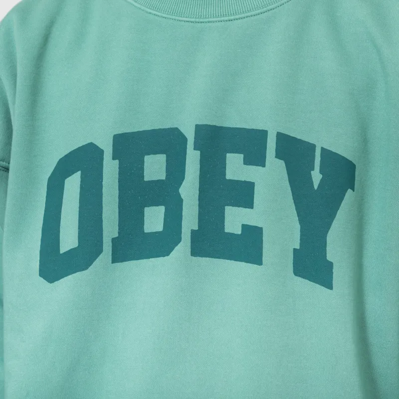 Obey Collegiate Pigment Crew Rainforest-4
