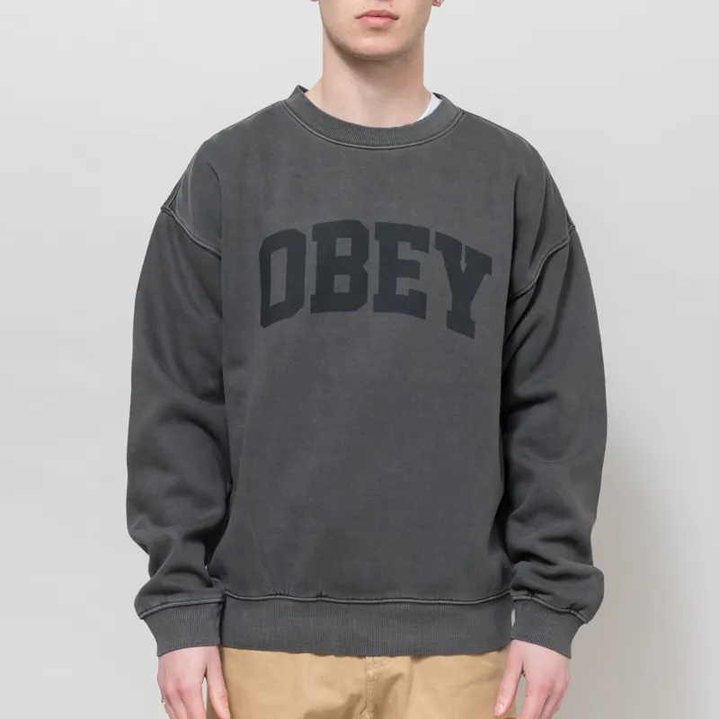 Obey Collegiate Pigment Crew Stretch Limo