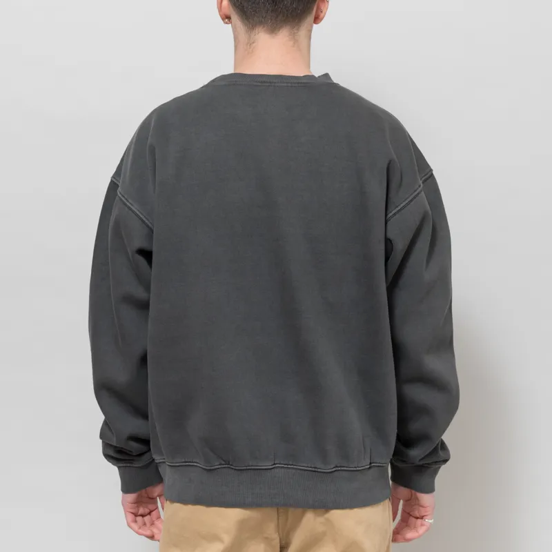 Obey Collegiate Pigment Crew Stretch Limo-2