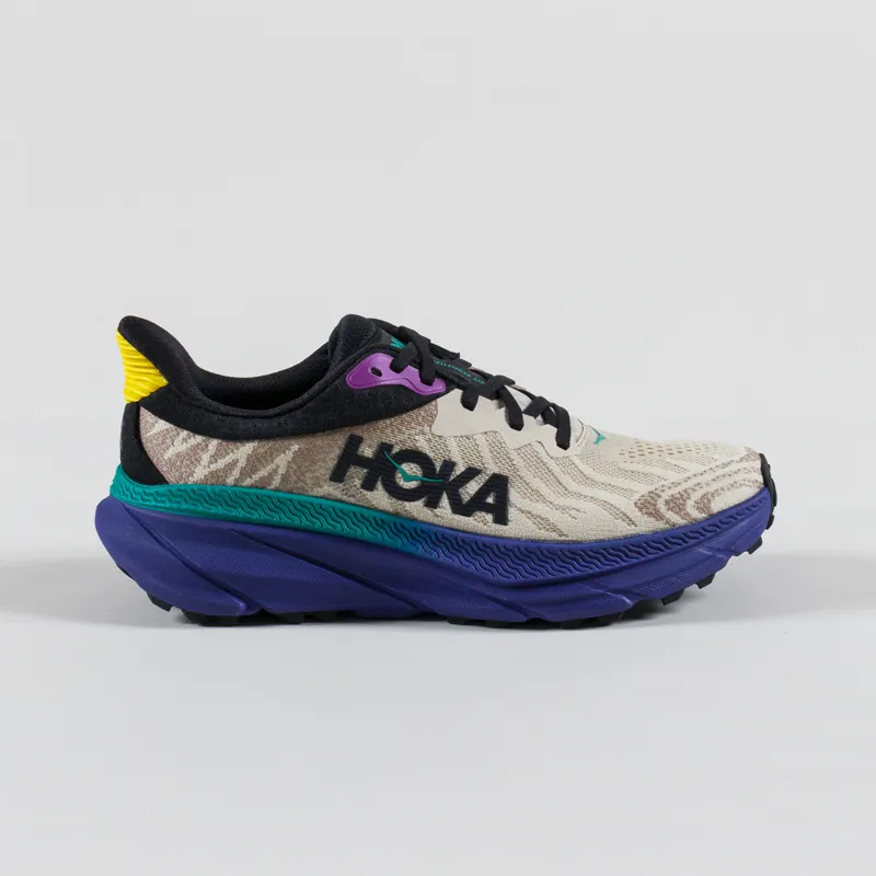HOKA Challenger 7 Shoes Oatmeal Mountain Iris-2