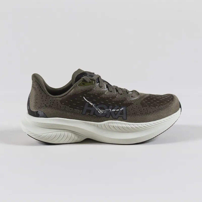 HOKA Mach 6 Shoes Antique Olive Truffle Salt-2