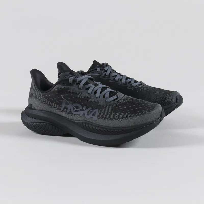 HOKA Mach 6 Shoes Black Outer Orbit