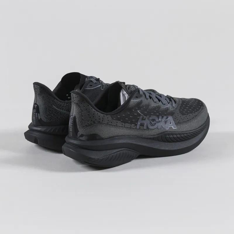 HOKA Mach 6 Shoes Black Outer Orbit-1