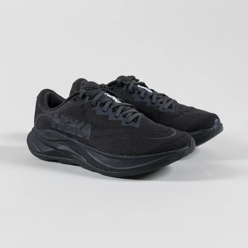 HOKA One One Rincon 4 Road Running Shoes Trainers Black