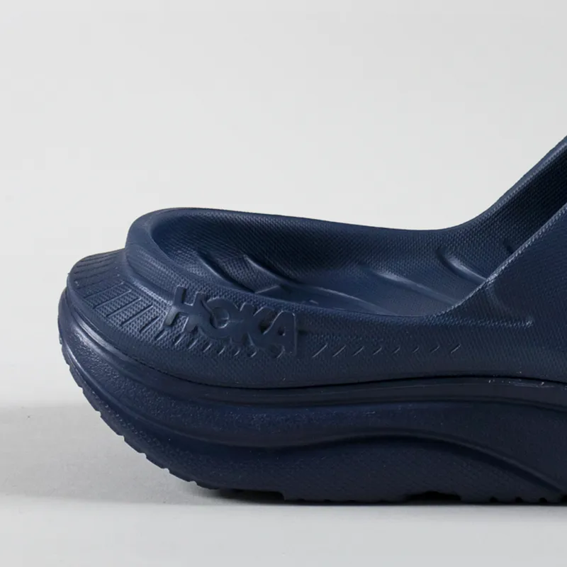 HOKA Ora Athletic Slide Varsity Navy White-4