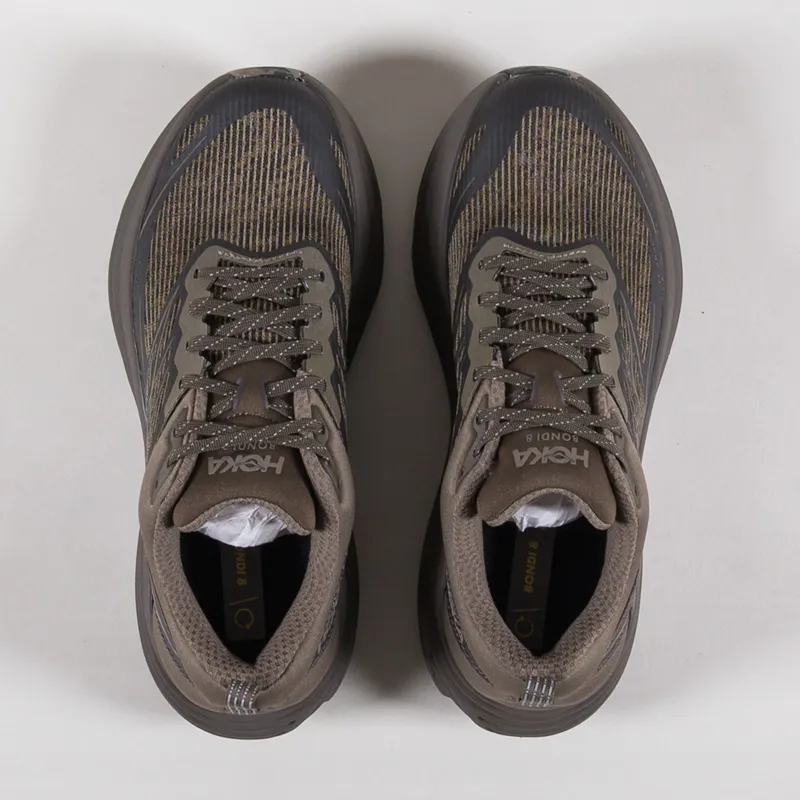 HOKA Stealth Tech Bondi 8 Caged Shoes Umber Deep Umber-6