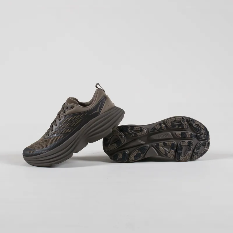 HOKA Stealth Tech Bondi 8 Caged Shoes Umber Deep Umber-3