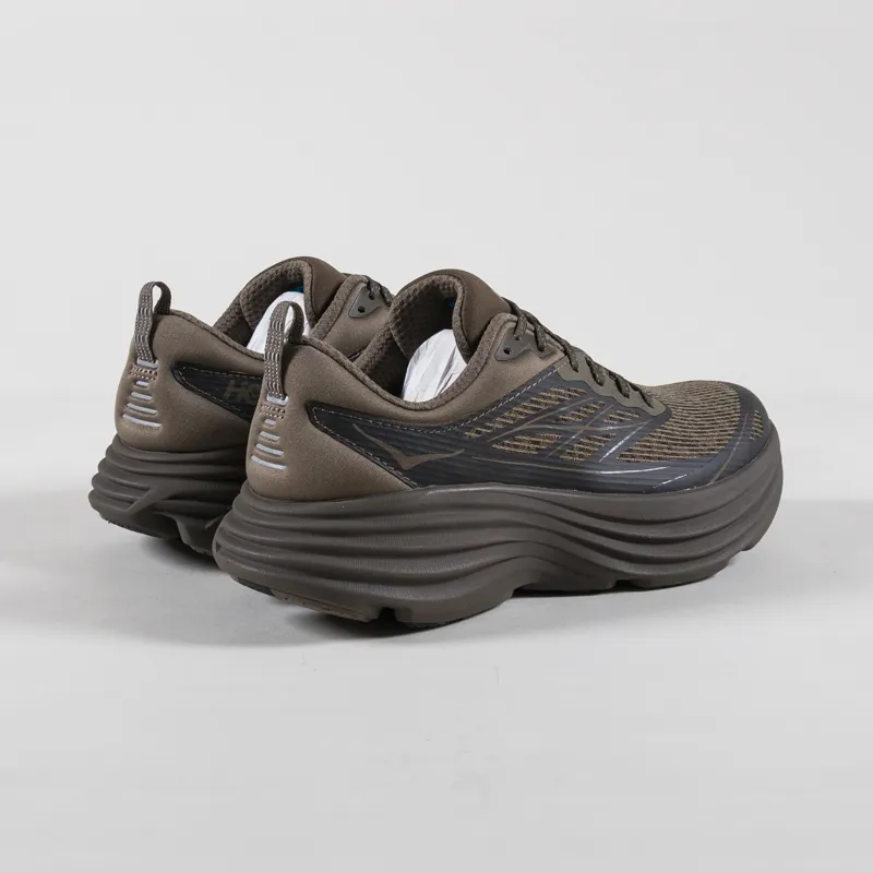 HOKA Stealth Tech Bondi 8 Caged Shoes Umber Deep Umber-1