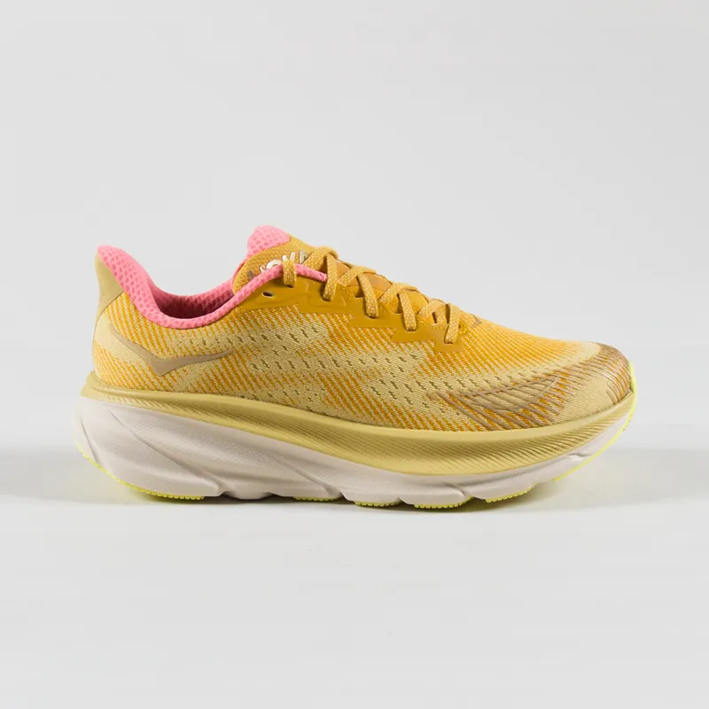 HOKA Clifton 9 GORE-TEX TS Shoes Varsity Yellow Vanilla-2