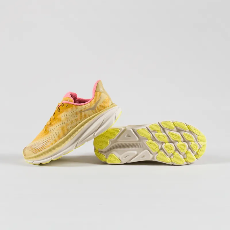 HOKA Clifton 9 GORE-TEX TS Shoes Varsity Yellow Vanilla-3