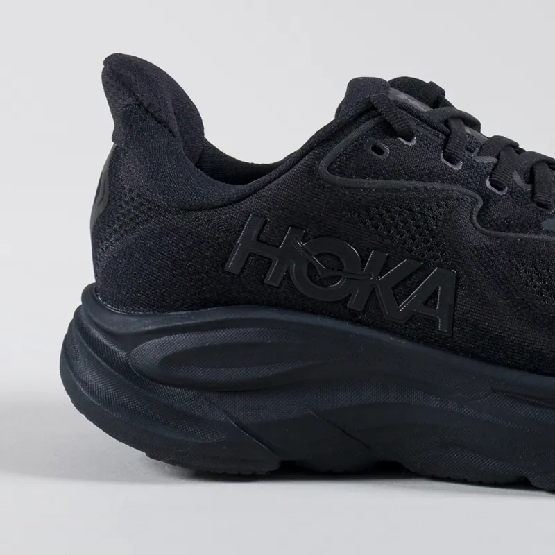 HOKA ONE ONE Clifton 10 Running Shoes Trainers Black