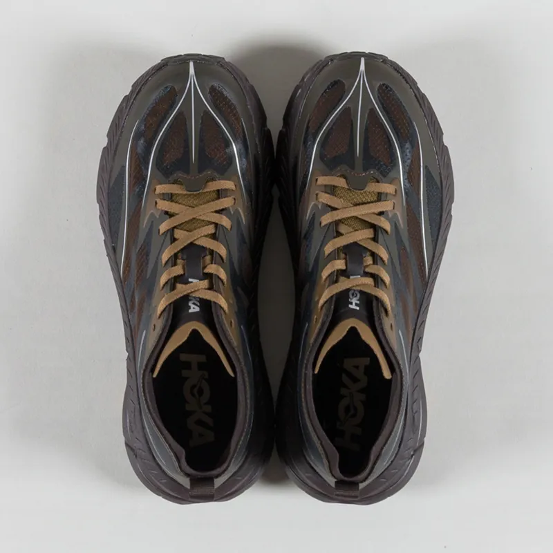 HOKA Mafate Speed 4 Lite Shoes Tree Bark Cast Iron-6
