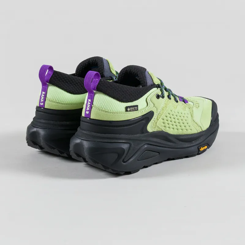 HOKA Elite Terrain System Kaha 3 Low GORE-TEX Shoes Honeydew Black-1