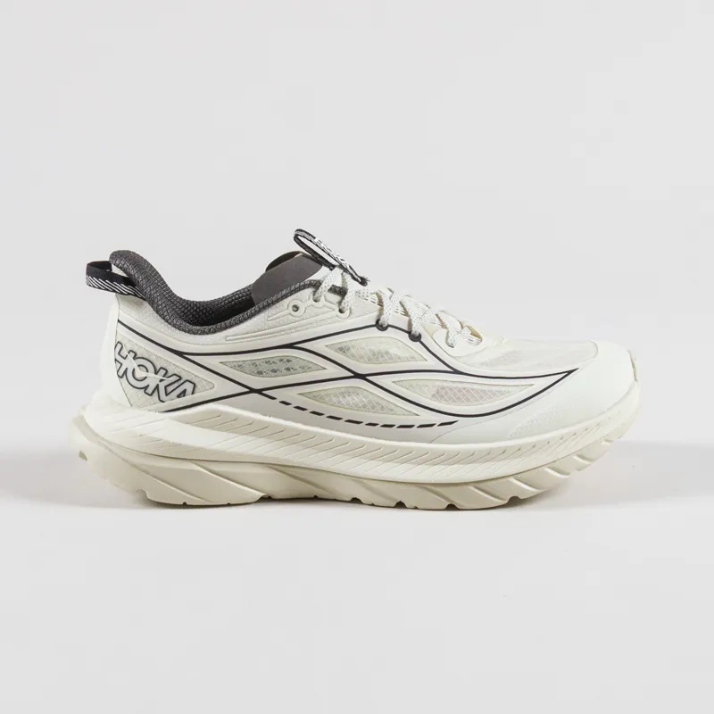 HOKA Mach Remastered Shoes Eggshell Asphalt Grey-2