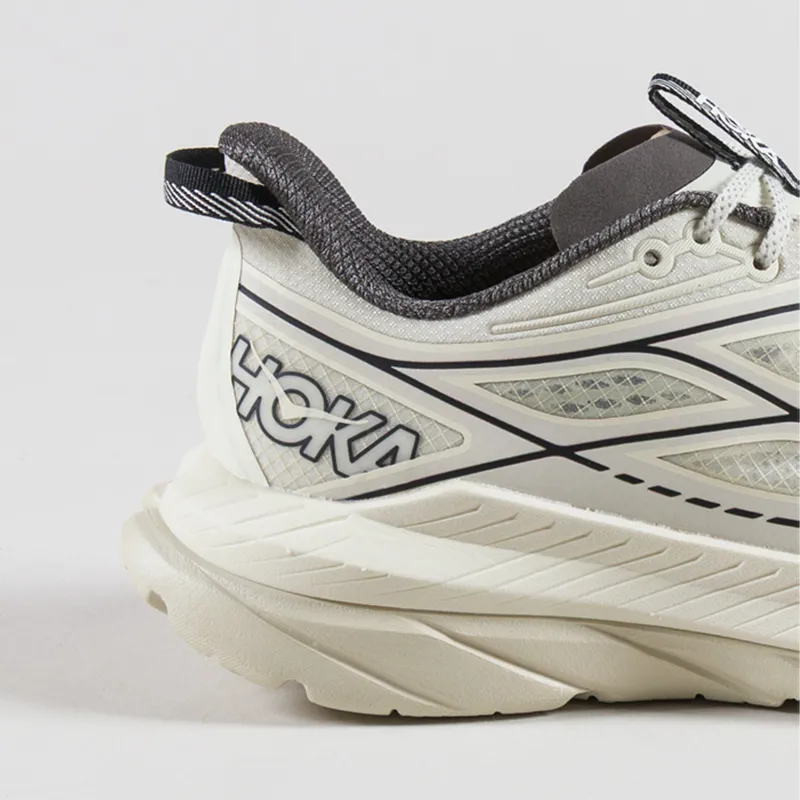 HOKA Mach Remastered Shoes Eggshell Asphalt Grey-4