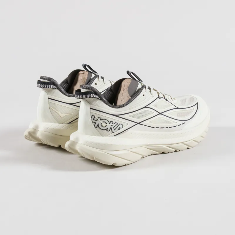 HOKA Mach Remastered Shoes Eggshell Asphalt Grey-1