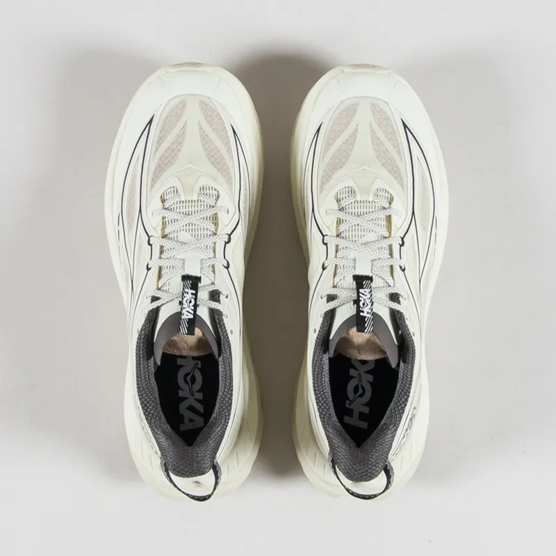HOKA Mach Remastered Shoes Eggshell Asphalt Grey-6