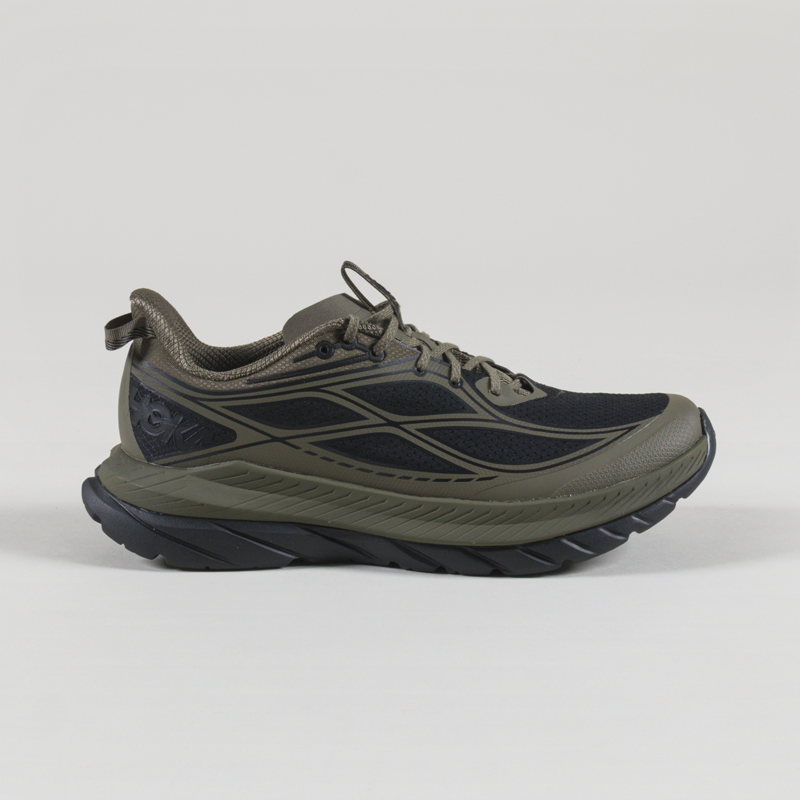 HOKA Mach Remastered Shoes Antique Olive Black-2