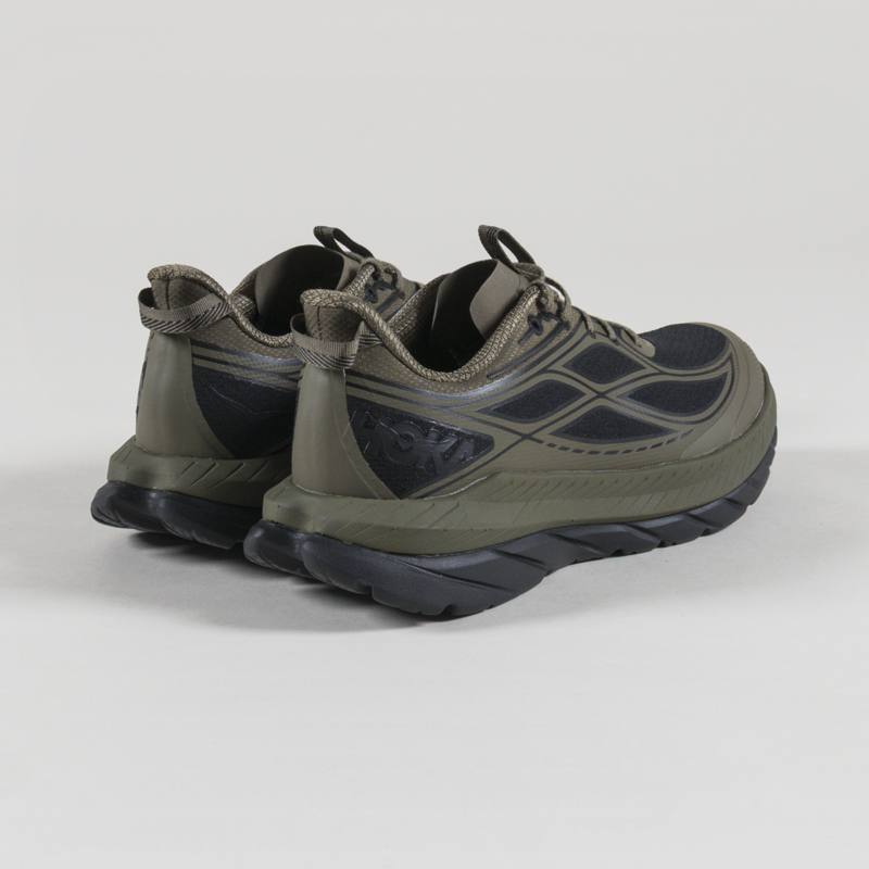 HOKA Mach Remastered Shoes Antique Olive Black-1